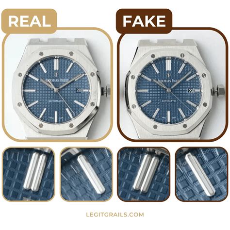 real vs fake audemars piguet royal oak